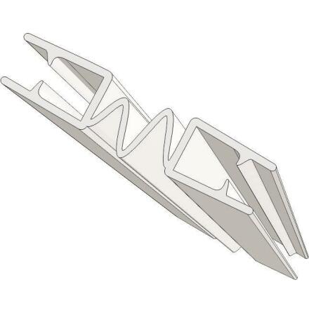 Ttningslist fr 8mm Glas, Vikbar drr, Transp.