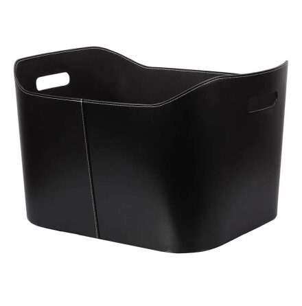 Vedkorg TermaTech imitationslder svart