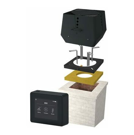 Rkgasflkt Exodraft Paket Murad Skorsten Stngd Eldstad RSV009