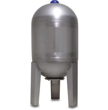 Membran trycktank rostfritt st�l 304 1 1/2" utv�ndig g�nga 6bar 300L type vertikal