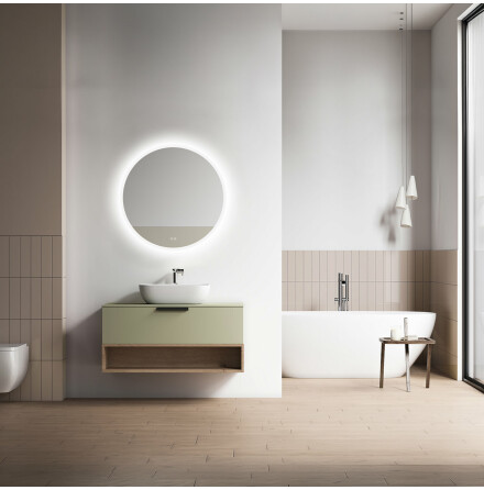 Badrumsspegel LED rund �80 cm